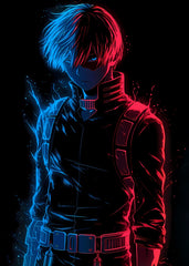 Shoto Todoroki cold look, My Hero Academia