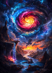 Cosmic Vortex Over Enchanted V