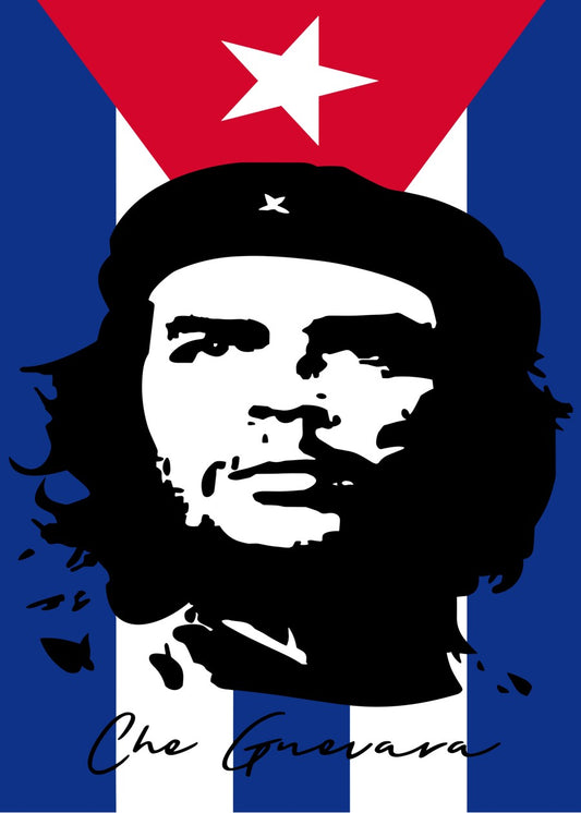 Che Guevara Portrait with Cuba