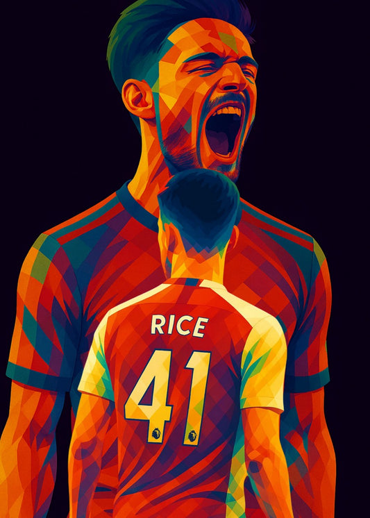 Declan Rice Pop art style