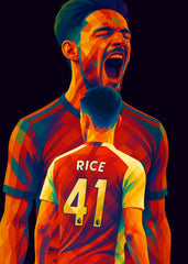 Declan Rice Pop art style