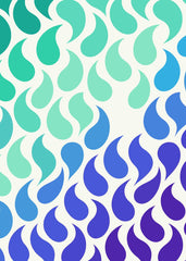 Teardrop Pattern with Gradient