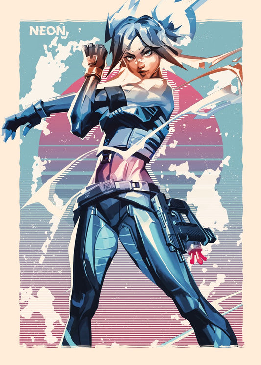 Valorant Neon Hyper Retro