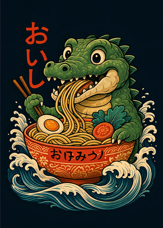 Ramen Crocodile Japanese