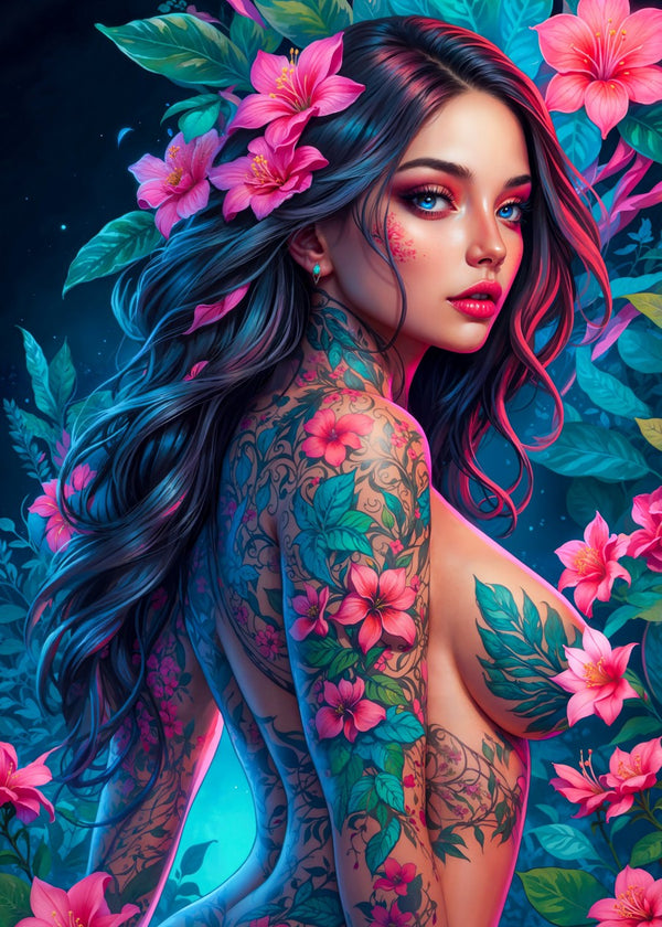 Flower Nude Girl