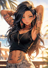 Hot Anime Beach Girl