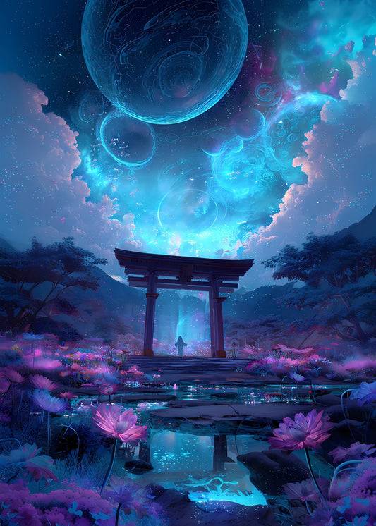 Japanese Torii Gate Space Fantasy
