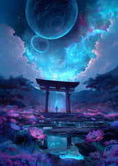 Japanese Torii Gate Space Fantasy