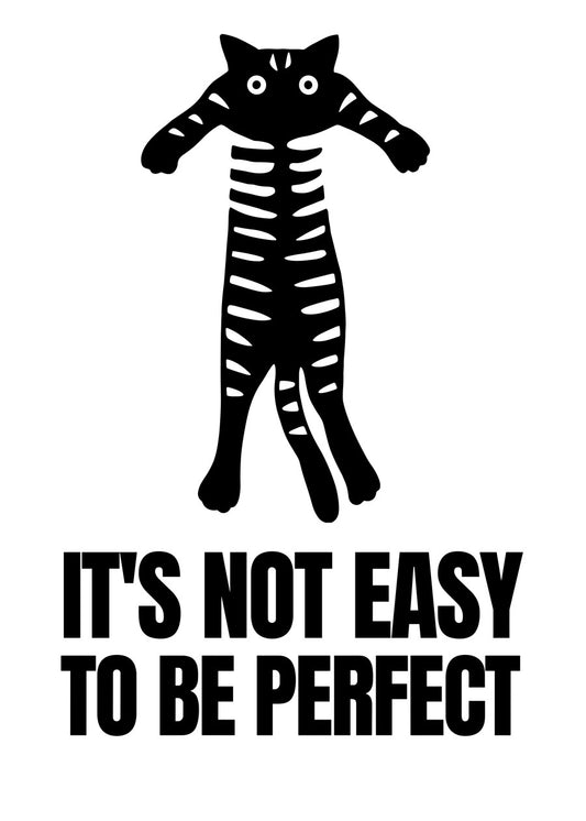 Its Not Easy To Be Perfect Cat