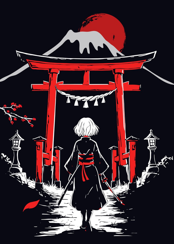 Red Samurai Girl
