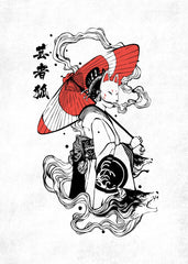 Geisha Kitsune Mask