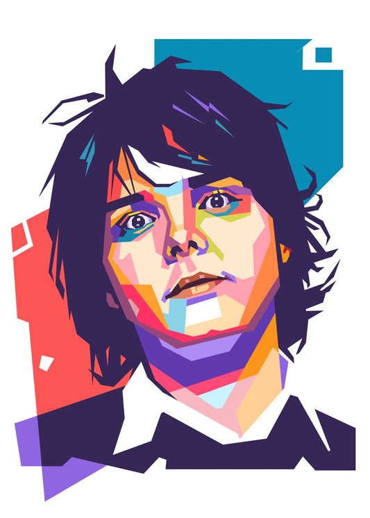 Gerrard Way pop art portrait