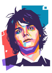 Gerrard Way pop art portrait