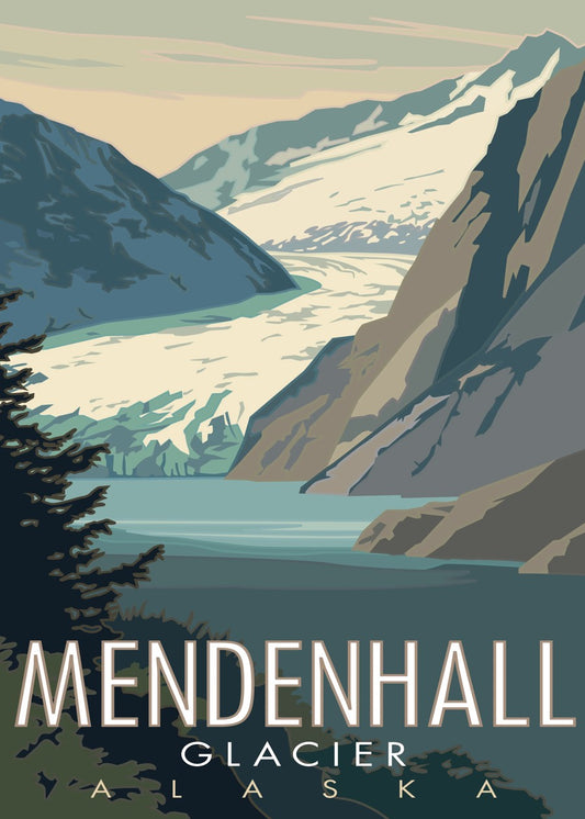 Mendenhall glacier Alaska 