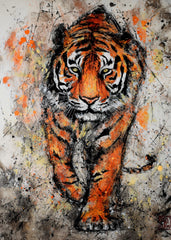 Magestic watercolour tiger