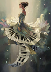 Surreal Piano Player