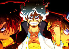 LUFFY SHANKS AND SABO