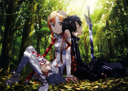 Kirito and Asuna Anime, Sword Art Online