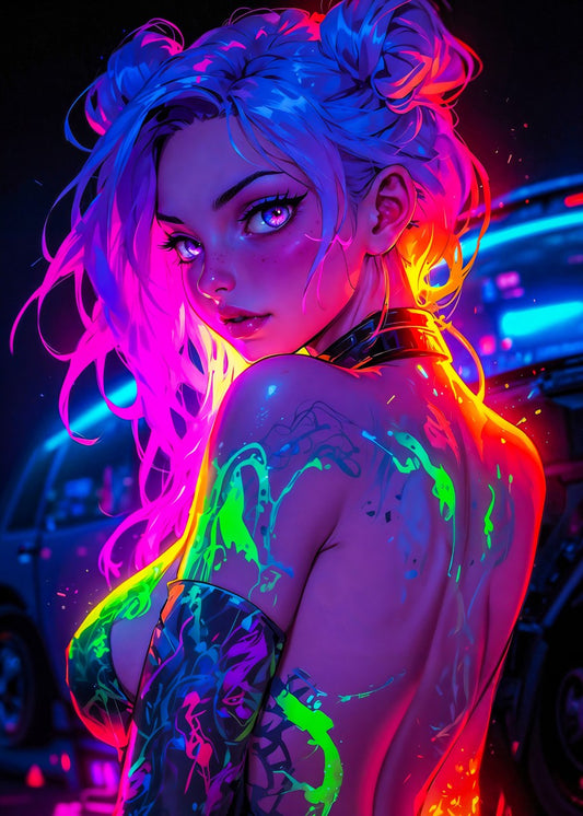 Beautiful Neon Girl