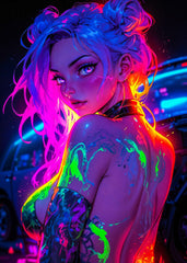 Beautiful Neon Girl