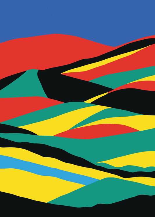 Abstract Colorful Landscape
