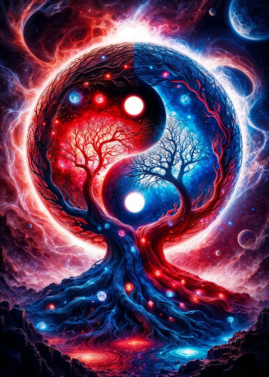 Yin Yang Space Landscape Tree