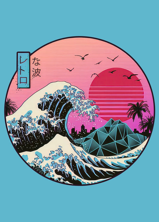 Great Wave Off Kanagawa Wave, Japanese style