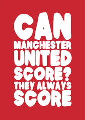 Manchester United Score Text