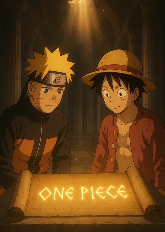 Luffy x Naruto find One Piece