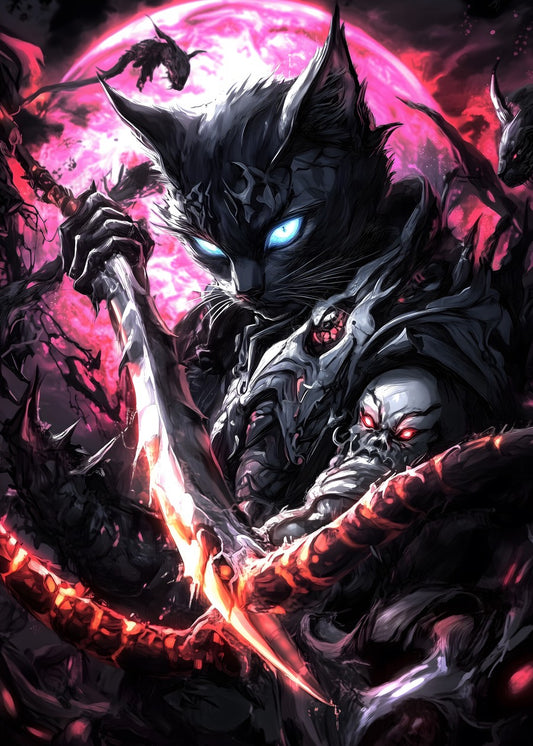 Cosmic Feline Warrior