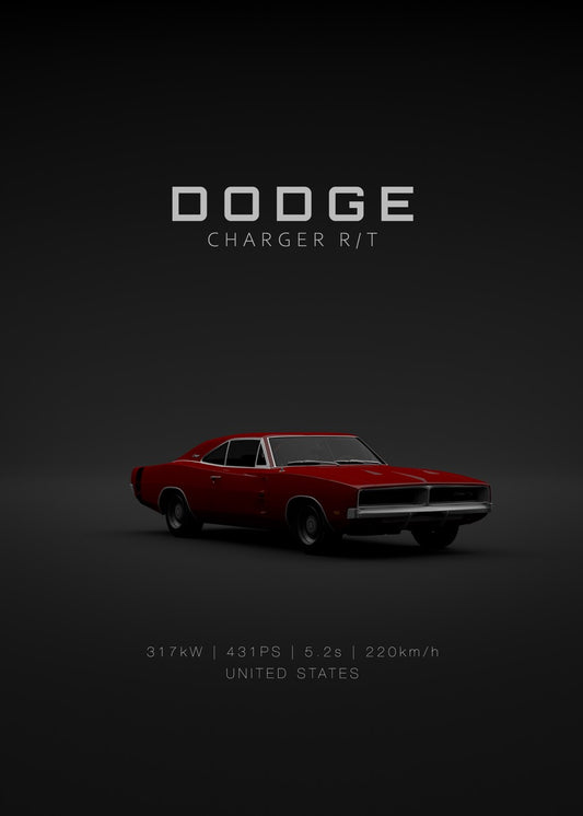 Dodge Charger RT 1969 - Red Fr