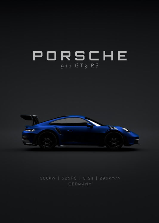 Porsche GT3 RS Gentian Blue