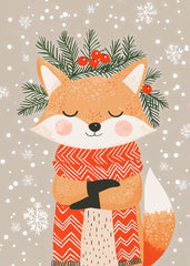 Cute Winter Fox