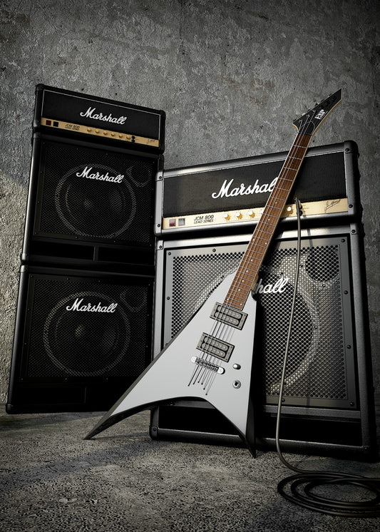 Guitar Esp And Marshall Amp