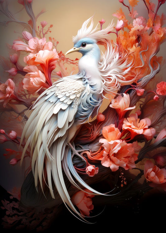 Beauttiful Bird and Blossoms