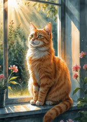 Cat in the morning