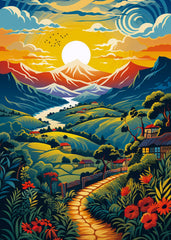 Mountain Sunrise Harmony paint