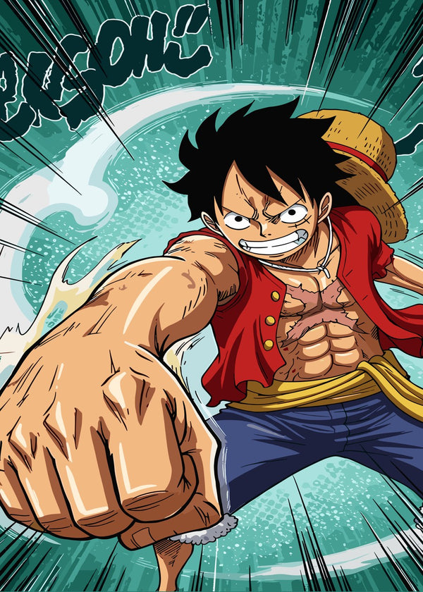 Luffy’s Powerful Punch, One Piece
