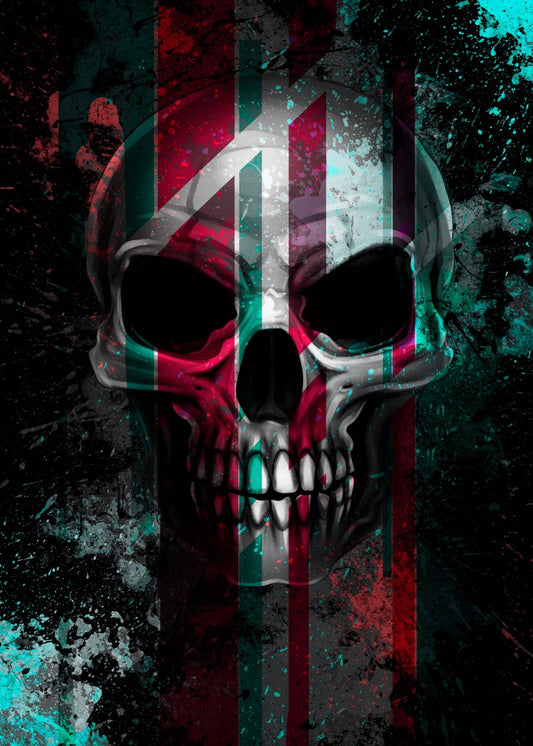 Flagged Skull