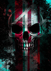 Flagged Skull