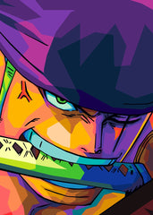Roronoa Zoro Pop art, One Piece