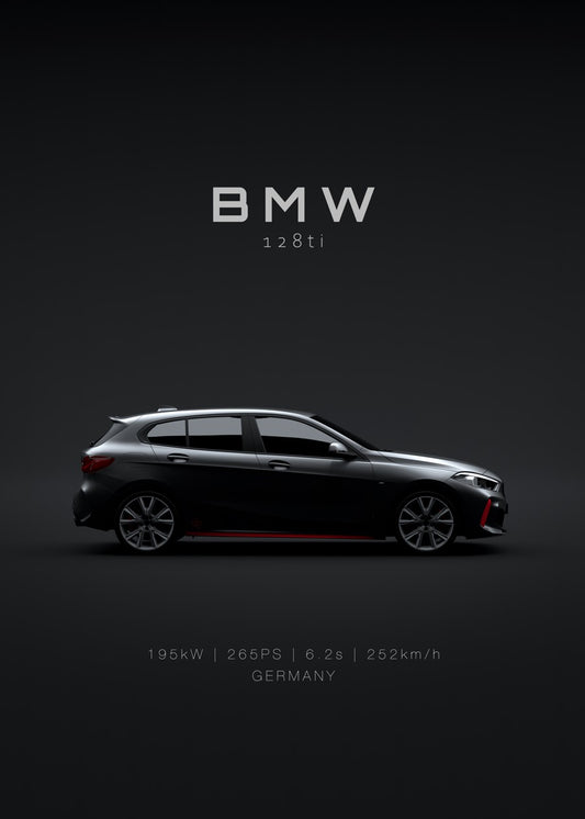 2021 BMW 128ti Black
