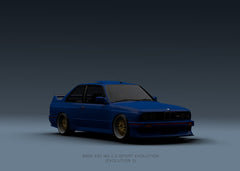 BMW M3 E30 Evo 3 Blue Front La
