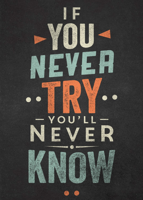 If You Never Try, You'll Never Know quote
