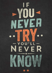 If You Never Try, You'll Never Know quote