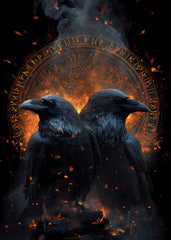 Nordic Norse Hugin Munin Crow