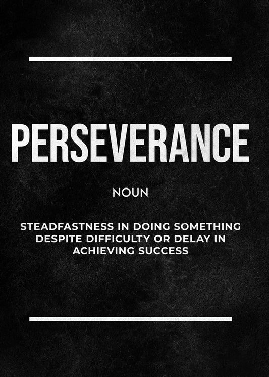 Perseverance Definition Poster