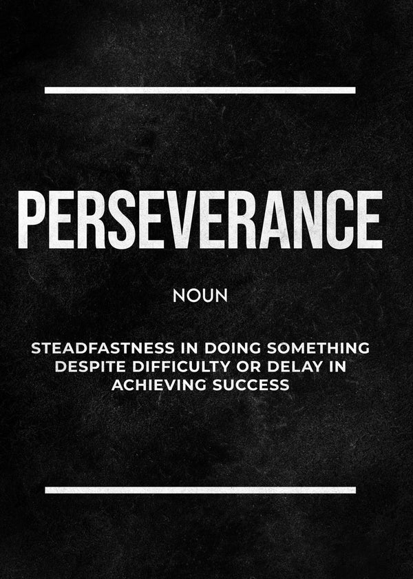 Perseverance Definition Poster