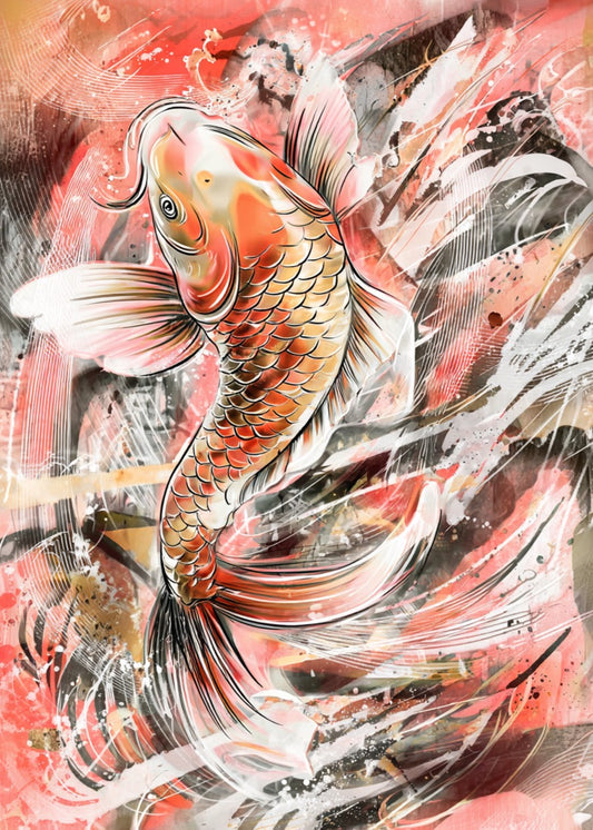 Ascend Through the Torrent Koi
