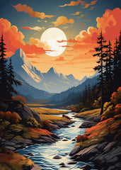 Twilight River Flow view